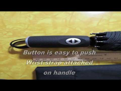 LifeTek Travel Pro Black Automatic Compact Folding 9 Rib Wind Resistant Umbrella Review