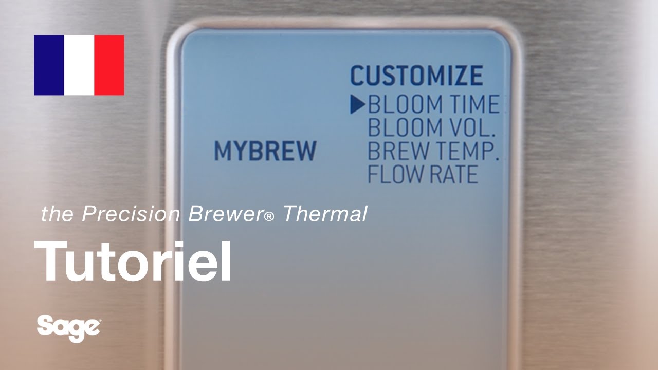 Guide didactique du café Breville - Personnalisation avec le réglage My Brew