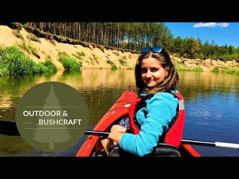 Spływ kajakowy Pilicą - szlak Przedbórz Sulejów - Bushcraft na brzegu - dzika rzeka Pilica