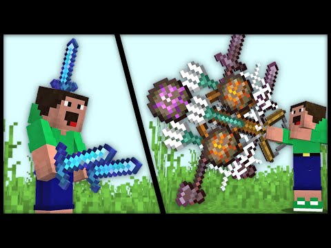 My TOP 10 OVERPOWERED WEAPONS in Minecraft [2020 Datapack Recap]