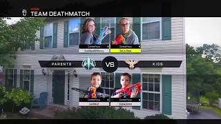 Nerf War: First Person Shooter Call of Duty (Parents vs Kids 4)
