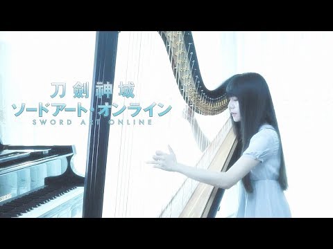 Sword Art Online OST刀剑神域 At Nightfall_Harp Cover