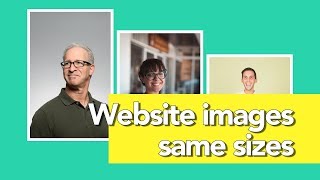 Make Website Images the Same Size for Clean Rows