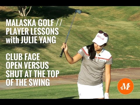 Malaska Golf // Player Lessons with Tour Pro Julie Yang // Open vs. Shut at top of Swing