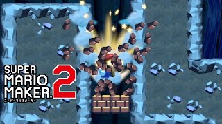 [マリオメーカー2] レンガブロックを壊そう (Break the Blocks - [Super Mario Maker2])