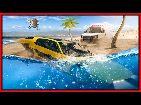 Trolling cops with Submarine Car in GTA 5 RP!