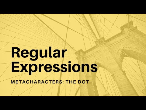 Regular Expressions 01 Search for Text with a Pattern Object