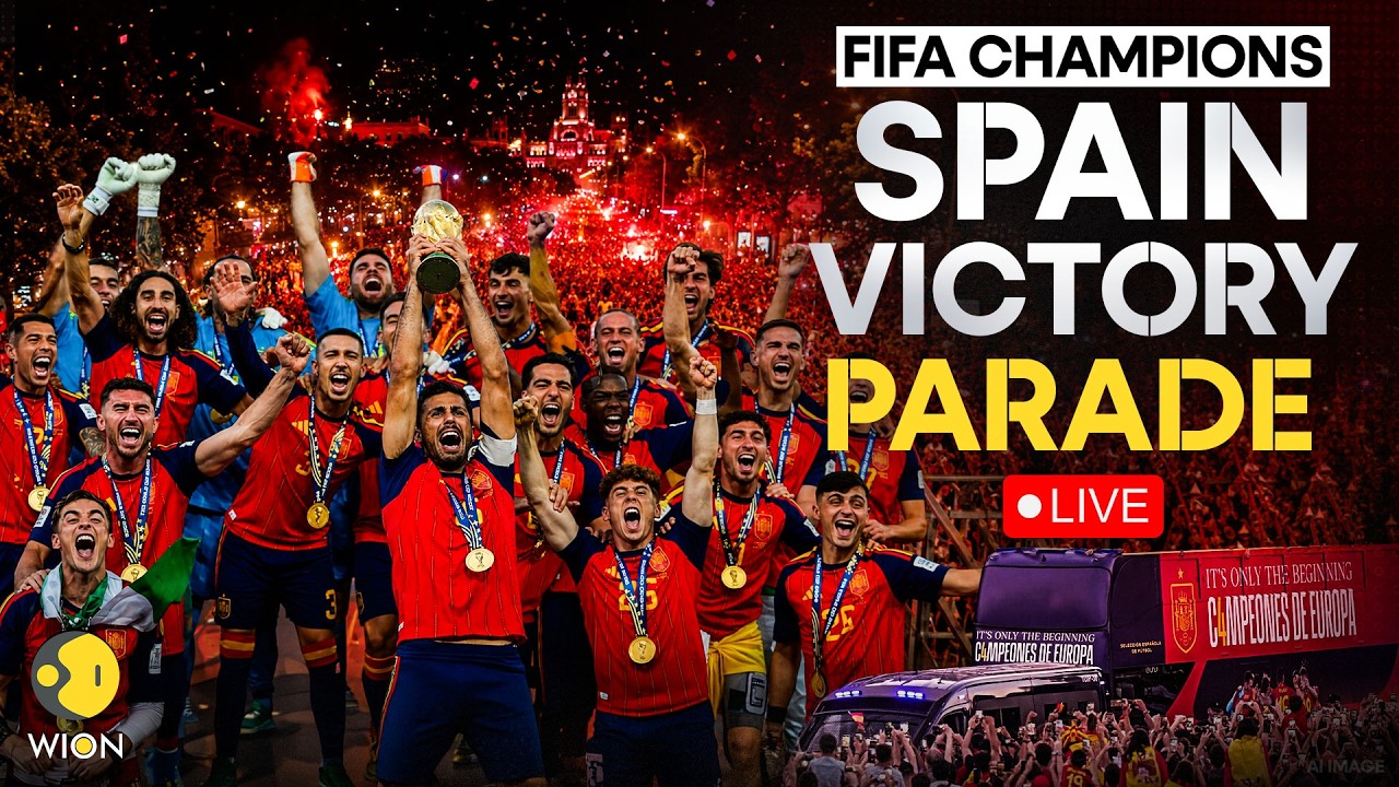 Spain Victory Parade LIVE: Million Fans Line Madrid's Streets as World Cup Champions Parade Home