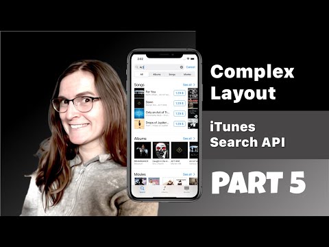 A SwiftUI Example with a Complex UI, and AsyncImage - iTunes Search API Tutorial - PART 5/7 thumbnail
