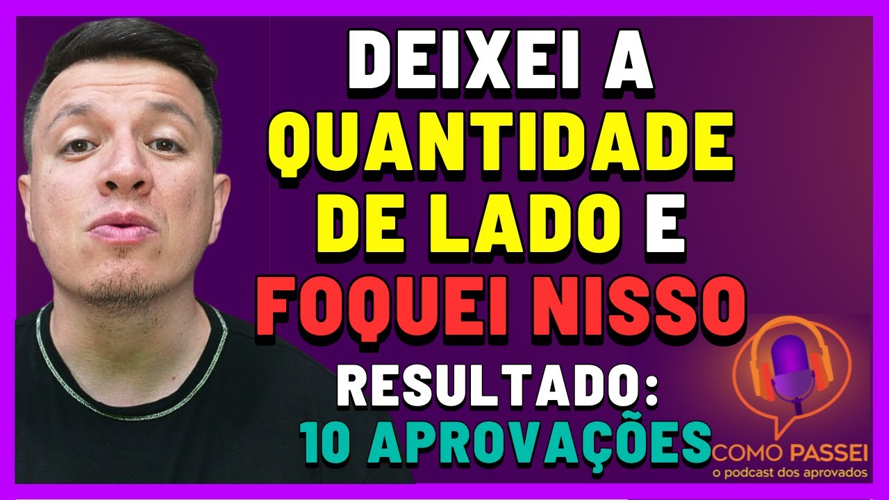 Quando Filtrei Meus Estudos Dessa Forma Passei em 10 Concursos Públicos