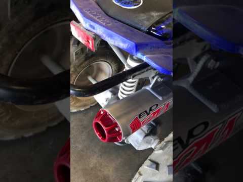 Yamaha Raptor 80 big gun exhaust