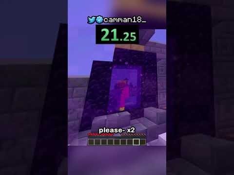 i got to the nether in 24 seconds