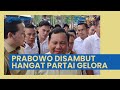 Prabowo Tiba Di Djakarta Theater Hadiri Deklarasi Partai Gelora