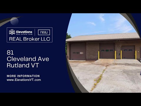 81 Cleveland Ave, Rutland VT - Commercial Garage for sale!