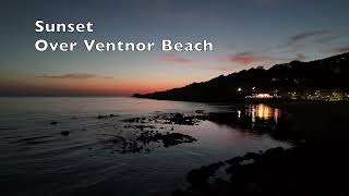 Sunset over Ventnor Beach