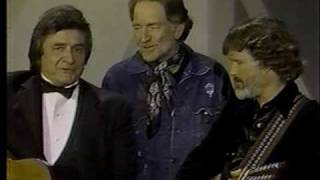 Johnny Cash Willie Nelson Kristofferson Me and Bobby McGee Video