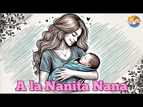 A LA NANITA NANA - Amy Samu | Cancion de Cuna para Bebes - LYRICS VIDEO
