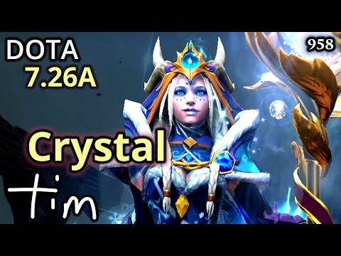 Crystal Maiden Dota 2 | 7.26a | Spirit Breaker is very Excited