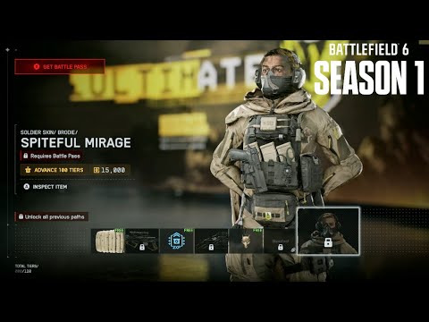Battlefield 6: Season 1 - Battle Pass Full Showcase