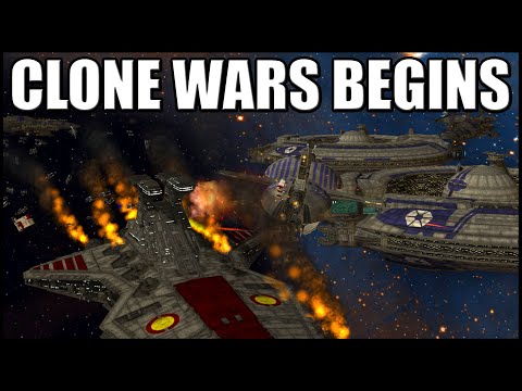 The Breakout of the CLONE WARS! - Star Wars: EAW Fall of the Republic 1