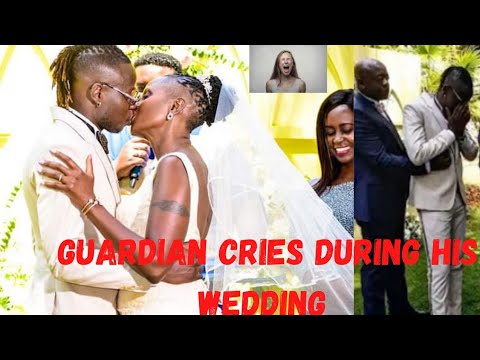 wow love wins, congratulations guardian angel cries seeing esther musila walking down isle.