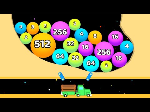 2048 Sand Balls - Dig 2048 Game (All Levels)