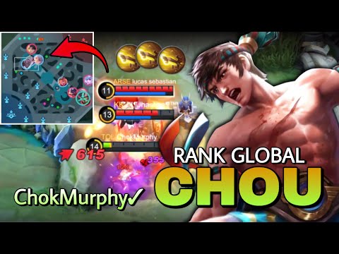 Chou Full Damage Build (One Shot Delete) - Top Global Chou Gameplay by ChokMurphy✓ - MLBB