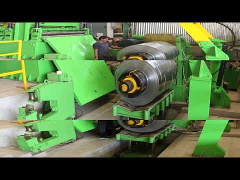 Metal coil slitting line