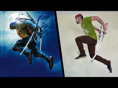 Stunts from Teenage Mutant Ninja Turtles In Real Life TMNT mp4