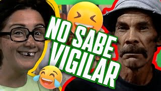 Don Ramón usa a la Chilindrina para evitar al Señor Barriga