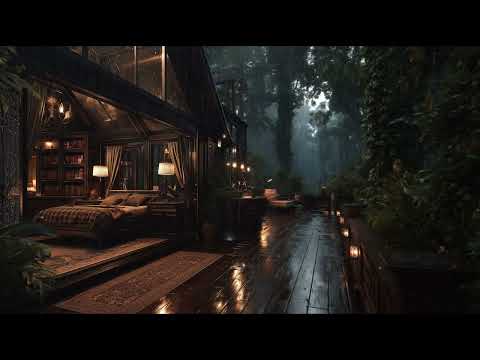 Soft Night Rain Sounds for Rest | Forest Ambience, Relaxation, Focus, Meditation