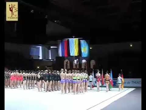 Anthem of Ukraine (2007 Thiais RG Grand Prix, ribbon, Anna Bessonova)