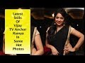 Latest Stills Of Vijay TV Anchor Ramya In Saree Photos Blue Stone Studios