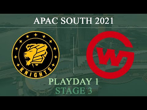 Knights vs WCG @Villa | APAC South 2021 Stage Playday 1 | Knights vs Wildcard Gaming
