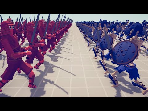 [500x BATTLE] SAMURAI vs SKELETONS  - Totally Accurate Battle Simulator