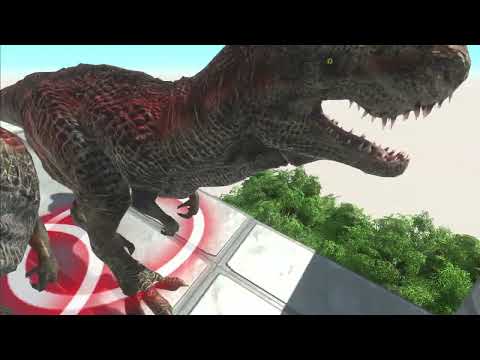 Huge meat grinder for dinosaurs - Animal Revolt Battle Simulator ARBS