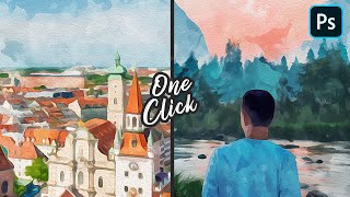 Photo to Watercolor Painting Effect (NEW Method) - Photoshop Tutorial
