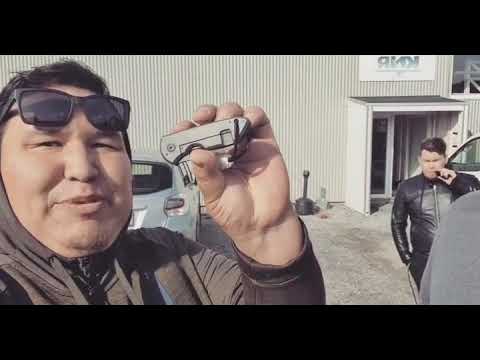 Conan O'brien with Kim the artist from Greenland