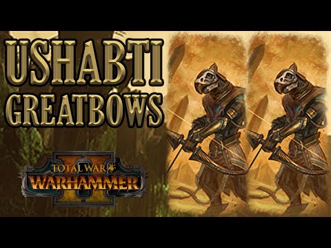 UNIQUE UNIT: Ushabti Greatbows - Tomb Kings vs Skaven // Total War: WARHAMMER II Multiplayer Battle
