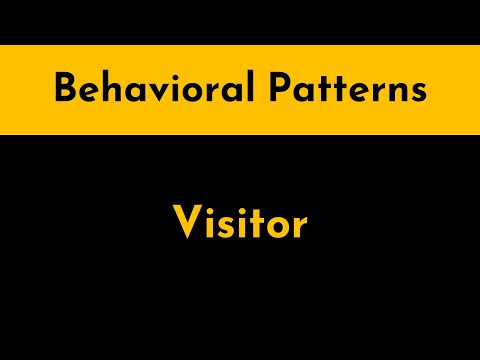 Software Design Patterns In Java Visitor Pattern