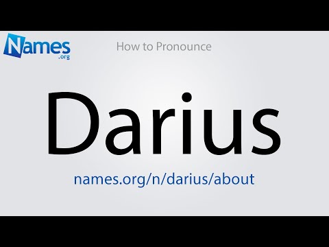 How to Pronounce Darius