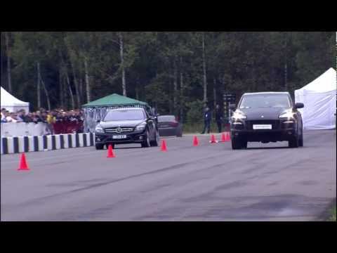Mercedes CL63 AMG vs Porsche Cayenne Turbo