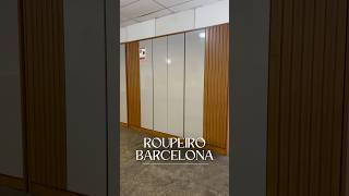Roupeiro Barcelona 2.75m 6 portas Cinamomo/Off White Tcil