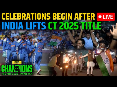 IND Vs NZ Live: Nation Celebrates After India Beats New Zealand In Champions Trophy 2025 Final