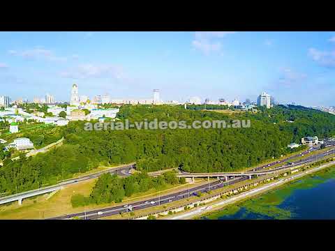 4K Ukraine Kiev river