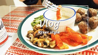 ENG))【vlog】バンクーバーの暮らし／バーニャカウダ * ヨーグルトムース／簡単レシピ
