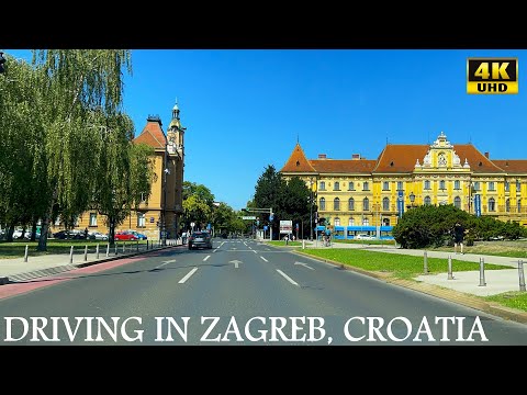 Driving in Zagreb, Croatia - 4K UHD - Driving Tour - The Capital city of Croatia