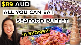 $89 ALL YOU CAN EAT SEAFOOD DINNER BUFFET at THE STAR SYDNEY! | Harvest Seafood Feast Sydney Vlog