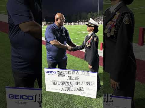 Honoring Magnolia High School JROTC Trace Bauer and Magnolia West High School JROTC Ina Rodriguez