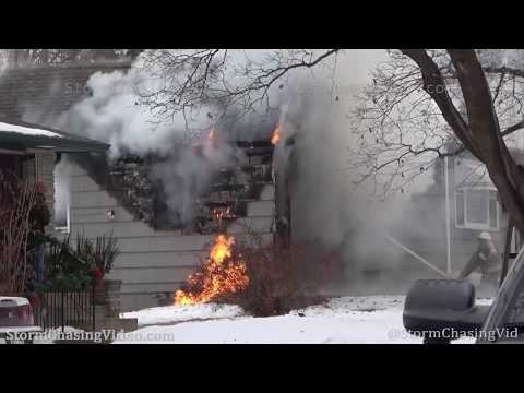 Multiple Fire Departments Respond to House Fire in Crystal, MN - 1/9/2020